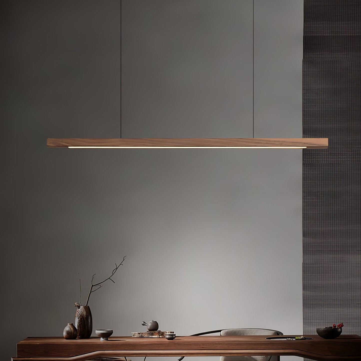 Linear Wooden Ceiling light fitting Pendant Light