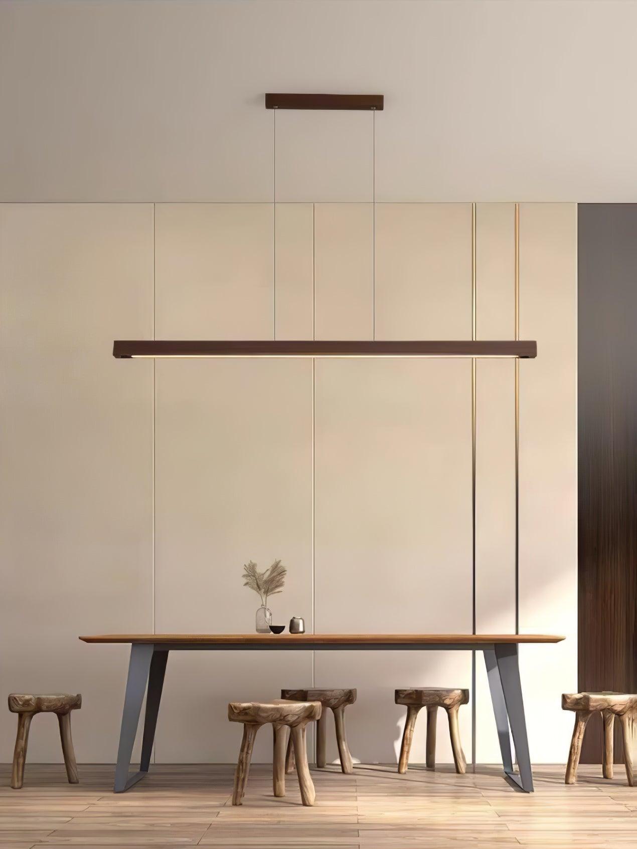 Linear Wooden Ceiling light fitting Pendant Light