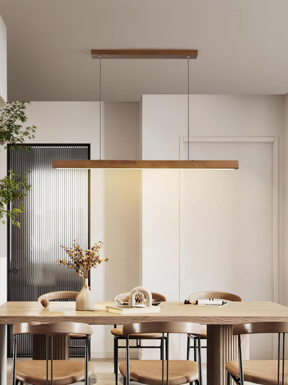 Linear Wooden Ceiling light fitting Pendant Light