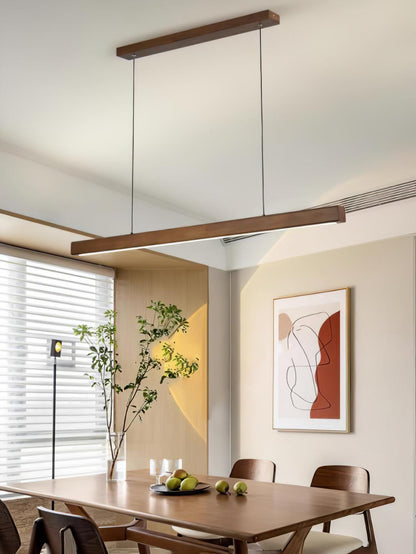 Linear Wooden Ceiling light fitting Pendant Light