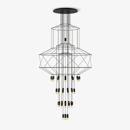 Lines Gasolier Chandelier