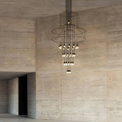 Lines Gasolier Chandelier