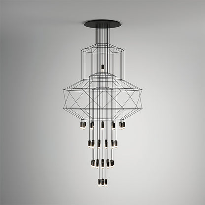 Lines Gasolier Chandelier