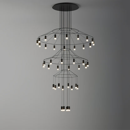 Lines Gasolier Chandelier