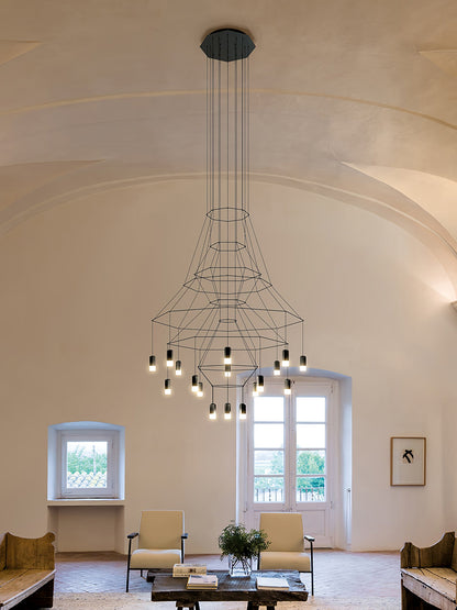 Lines Gasolier Chandelier