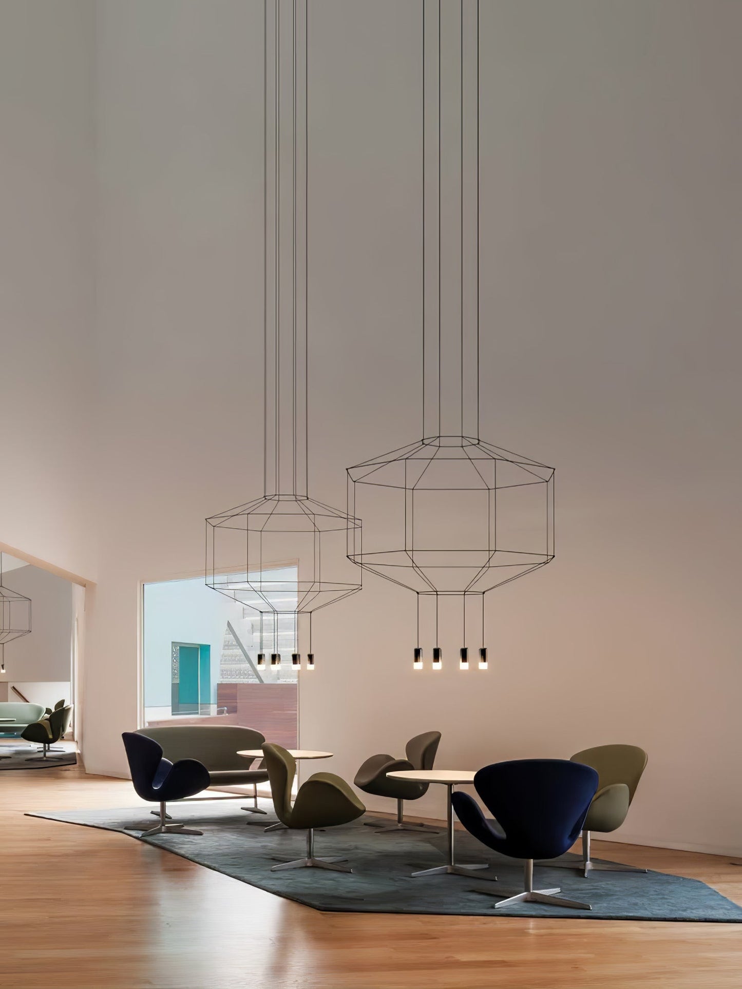 Geometric Lines Droplight Pendant Lamp