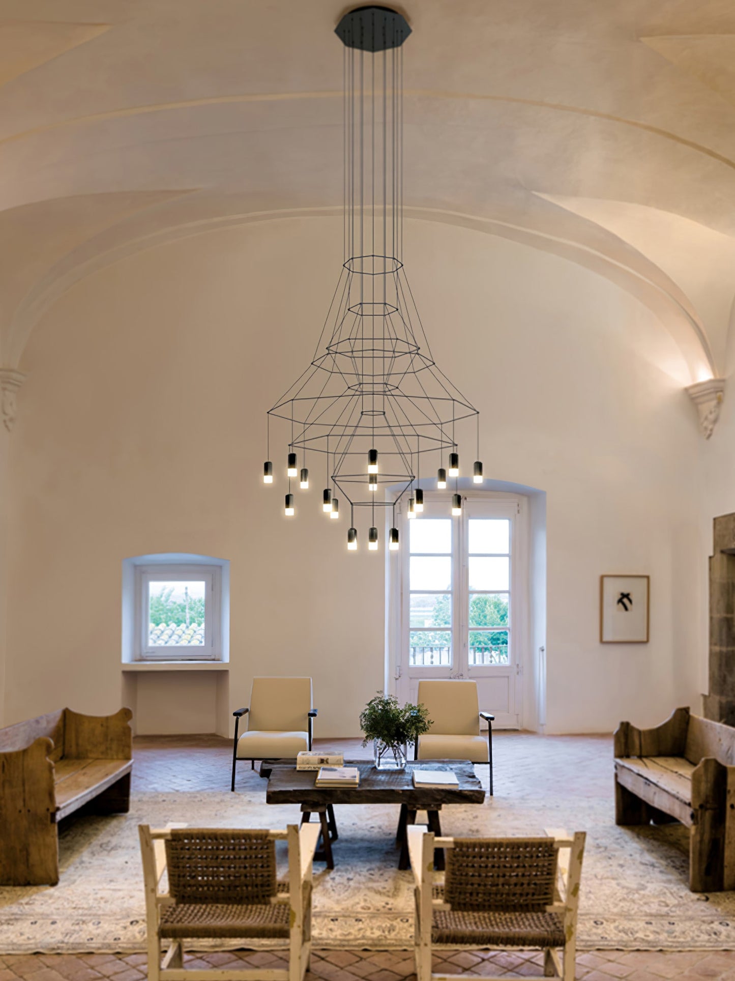 Lines Gasolier Chandelier