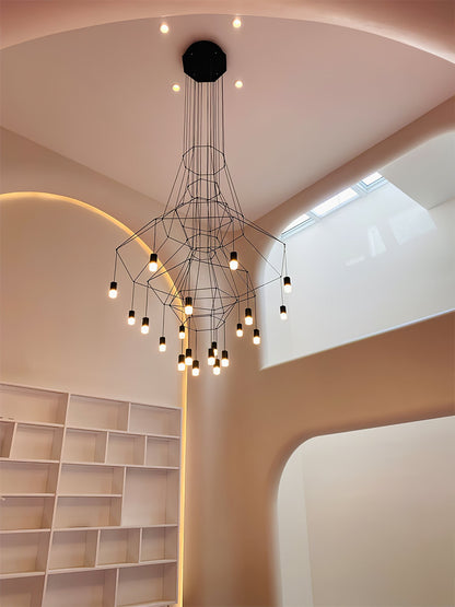 Lines Gasolier Chandelier