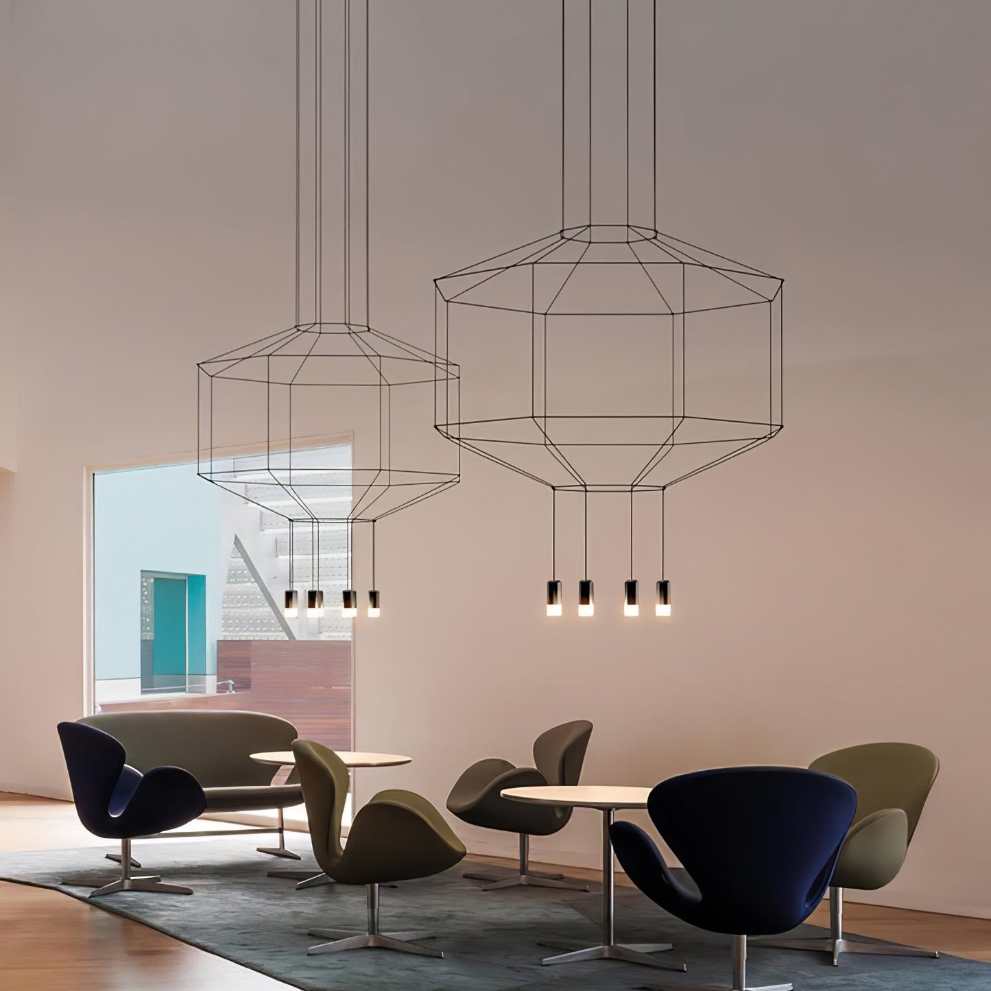 Lines Gasolier Chandelier