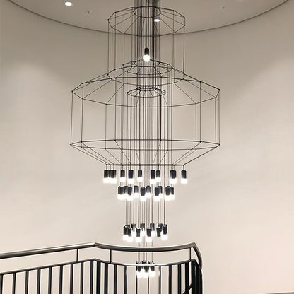 Lines Gasolier Chandelier