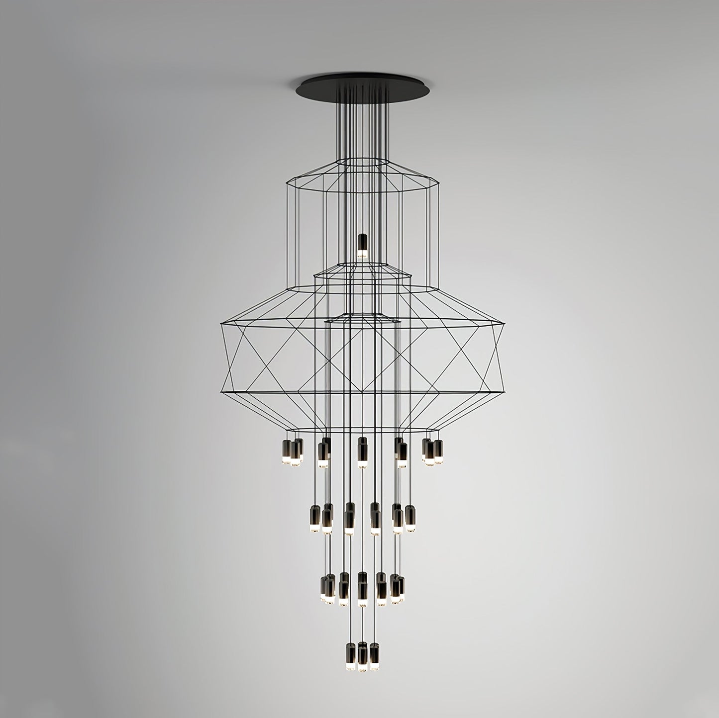 Lines Gasolier Chandelier