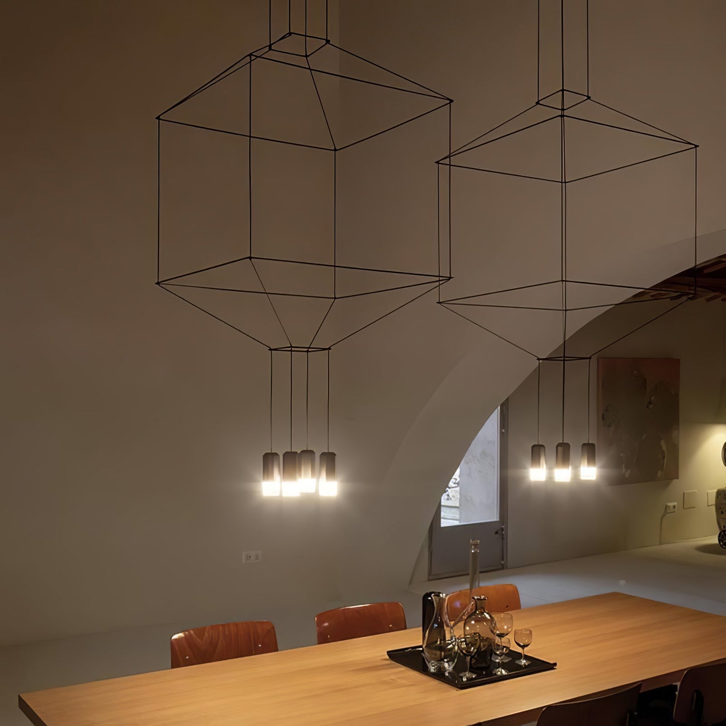 Lines Gasolier Chandelier