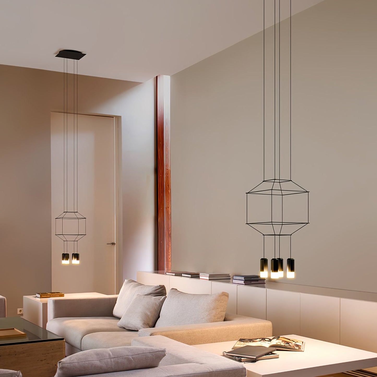 Geometric Lines Droplight Pendant Lamp