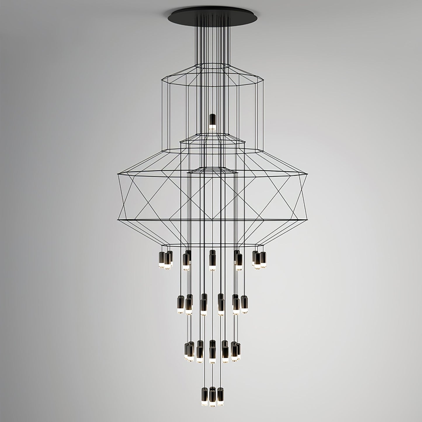 Lines Gasolier Chandelier