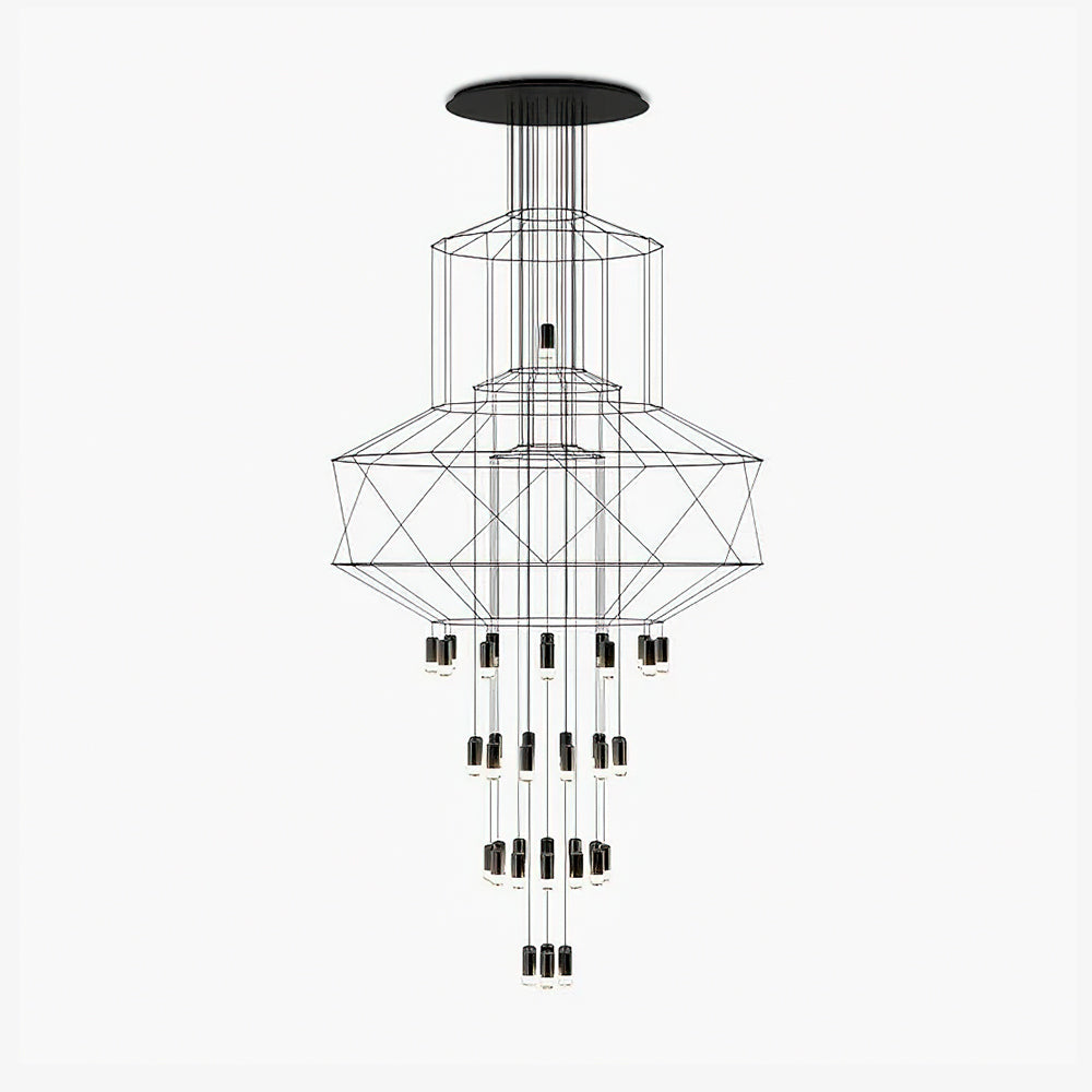 Lines Gasolier Chandelier