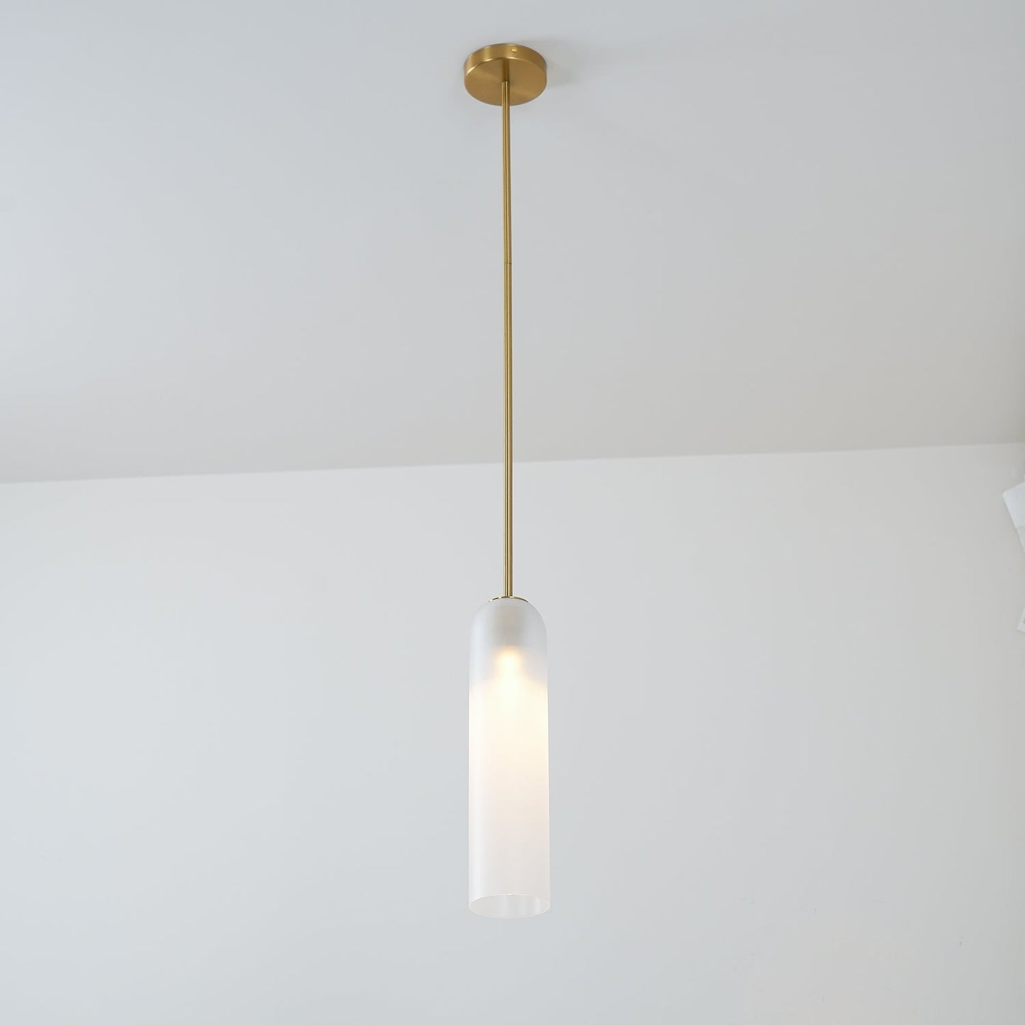 Long Tube Glass Droplight Pendant Light