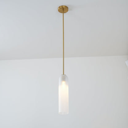 Long Tube Glass Droplight Pendant Light