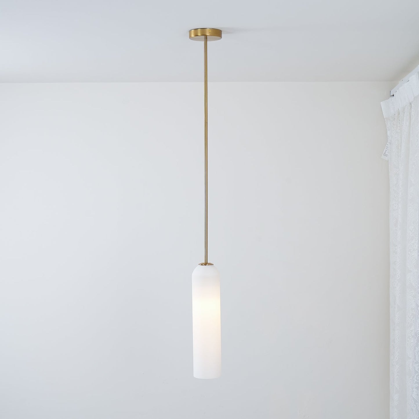 Long Tube Glass Droplight Pendant Light