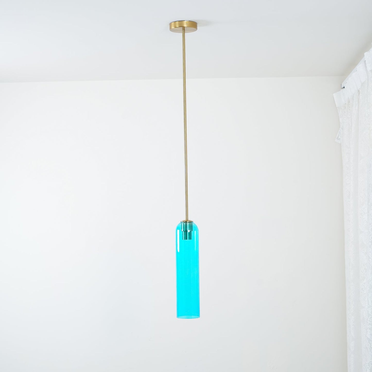 Long Tube Glass Droplight Pendant Light