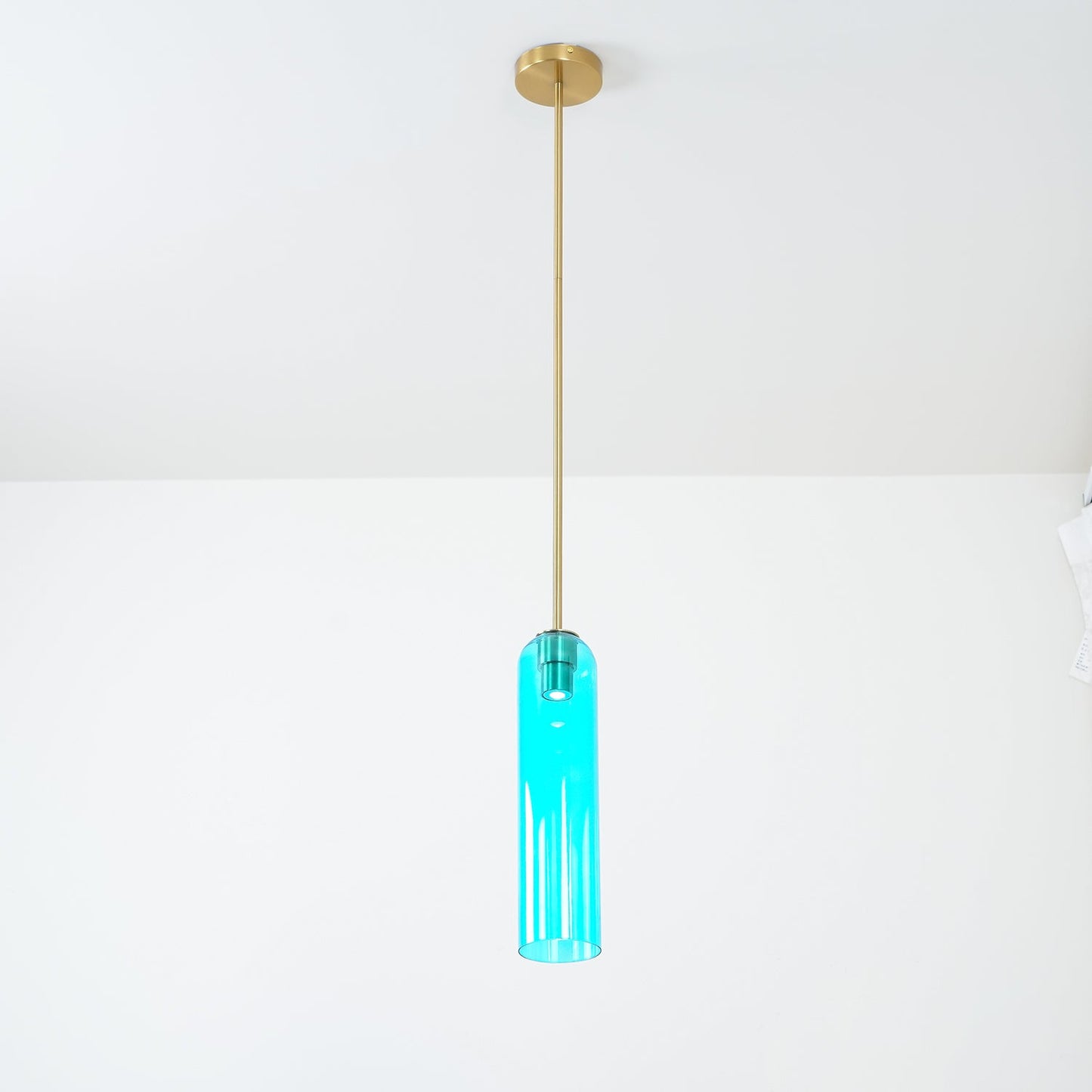 Long Tube Glass Droplight Pendant Light