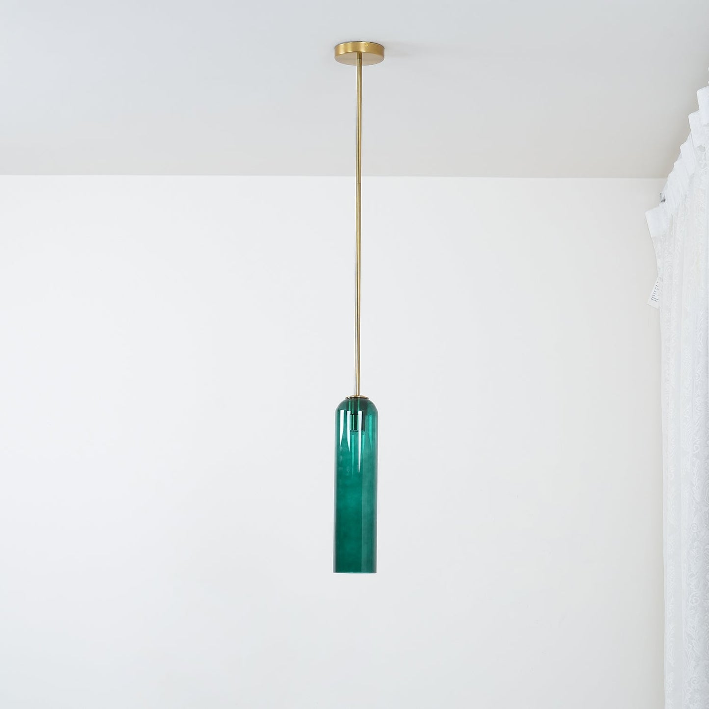 Long Tube Glass Droplight Pendant Light