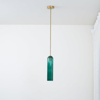 Long Tube Glass Droplight Pendant Light