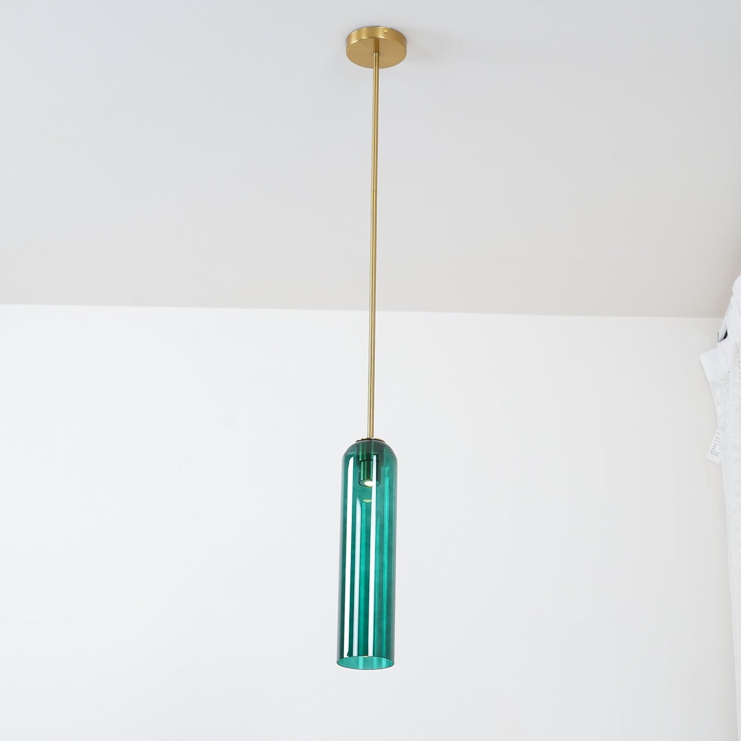 Long Tube Glass Droplight Pendant Light