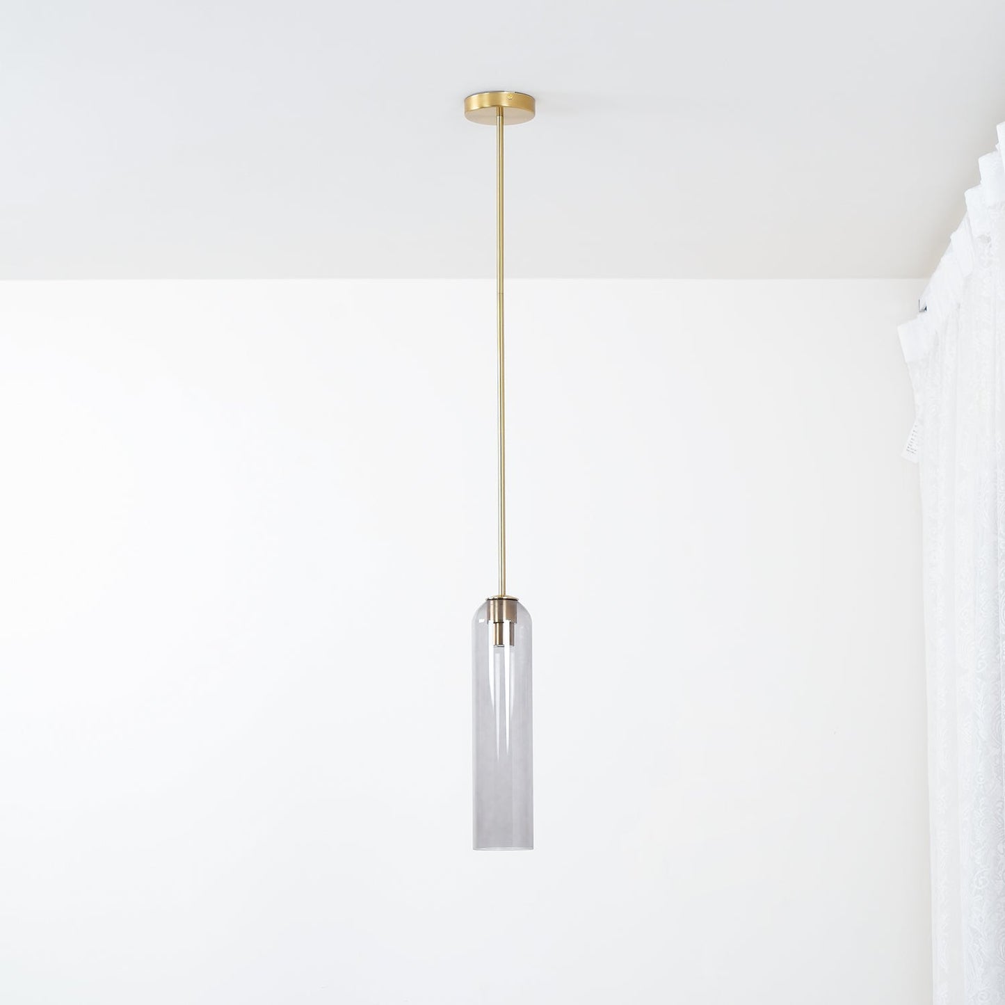 Long Tube Glass Droplight Pendant Light