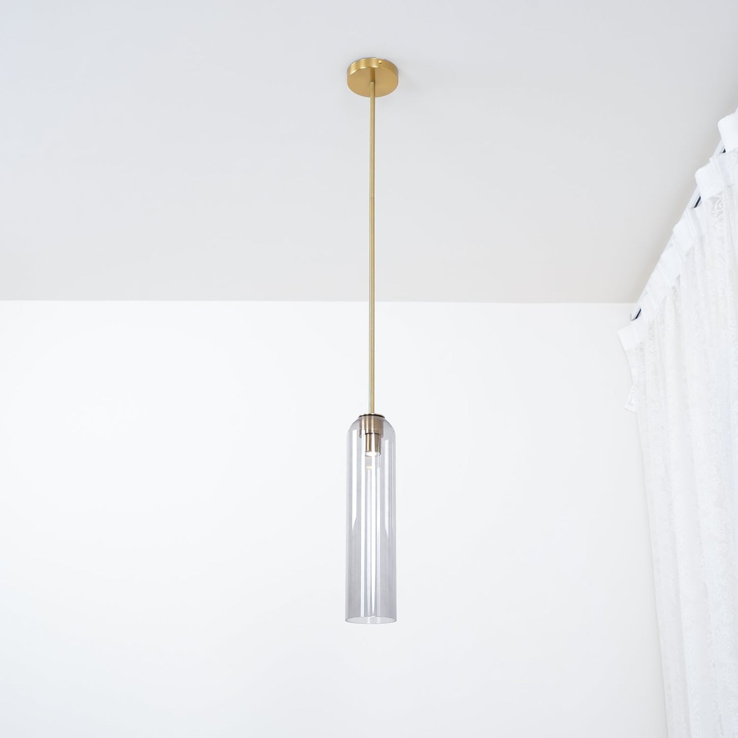 Long Tube Glass Droplight Pendant Light