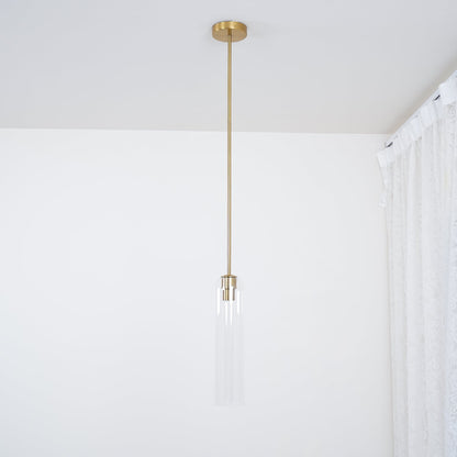 Long Tube Glass Droplight Pendant Light