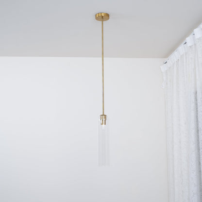 Long Tube Glass Droplight Pendant Light