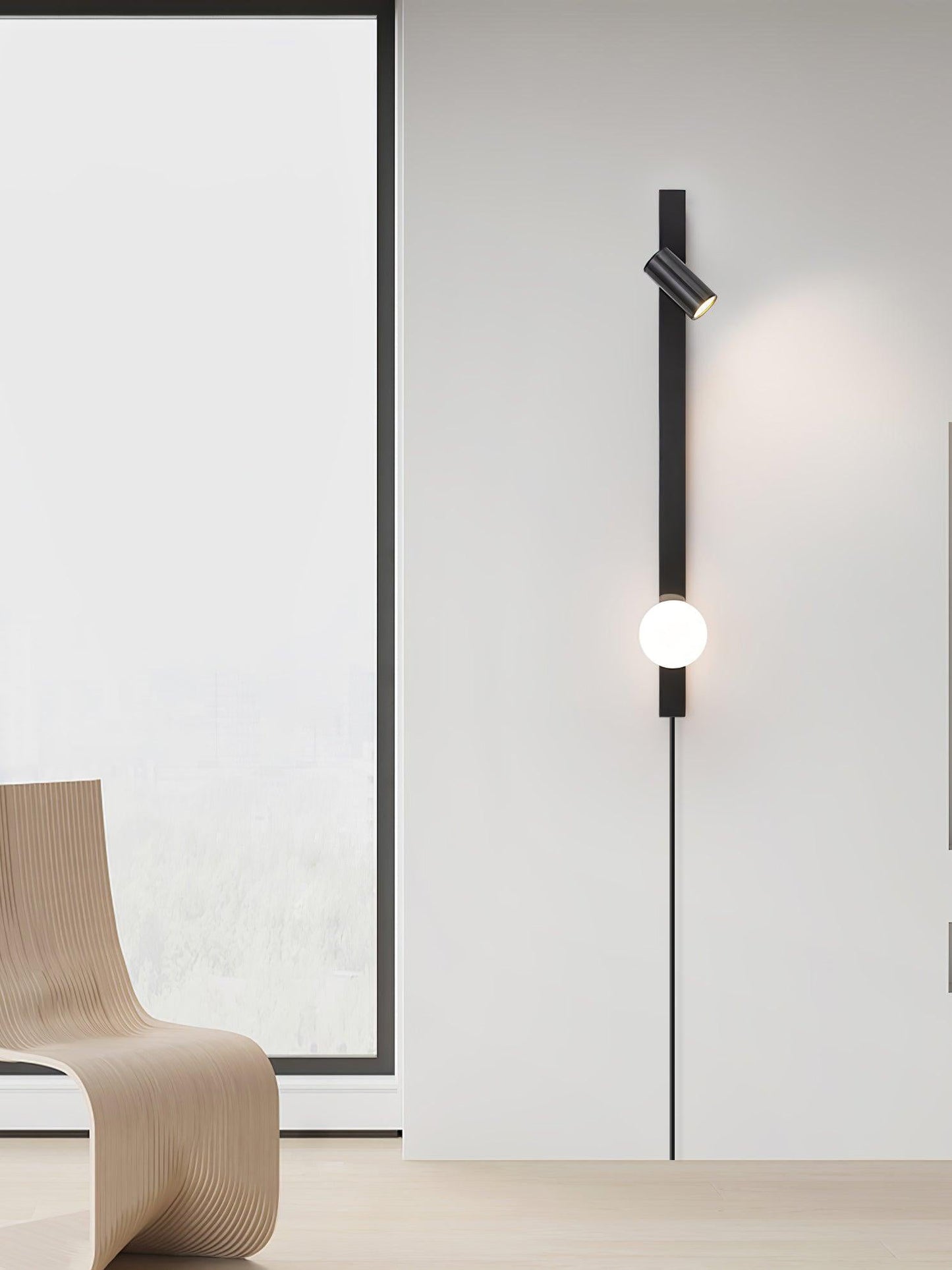 Long Arm Plug-in Sconce Wall Light