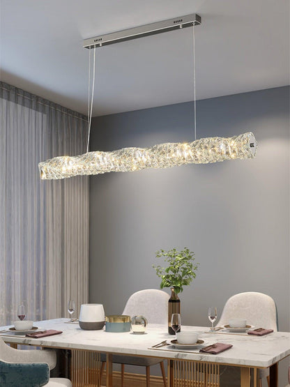 Long Crystal Droplight Pendant Lamp