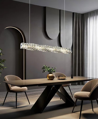 Long Crystal Droplight Pendant Lamp