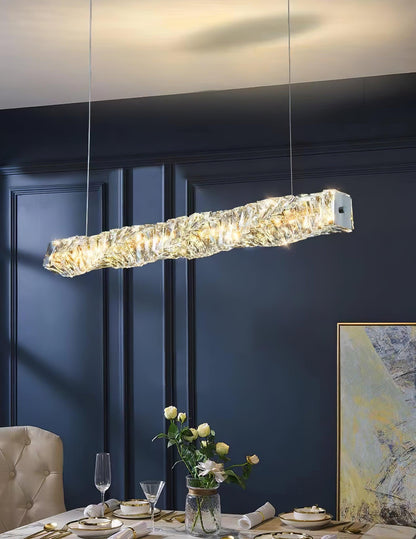 Long Crystal Droplight Pendant Lamp