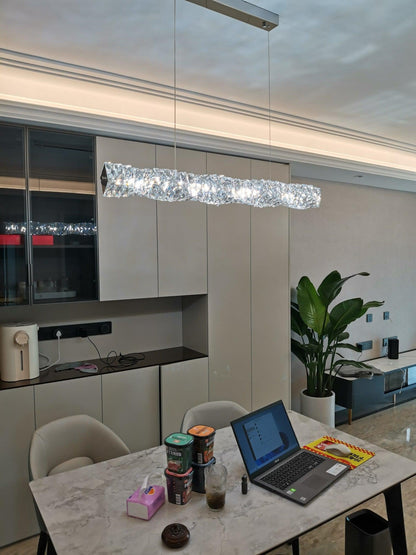 Long Crystal Droplight Pendant Lamp