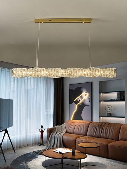 Long Crystal Droplight Pendant Lamp