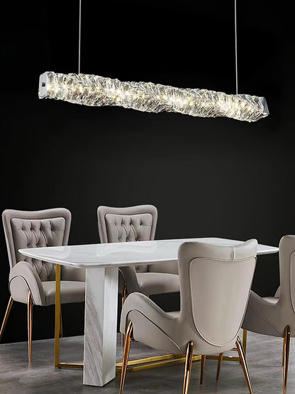 Long Crystal Droplight Pendant Lamp