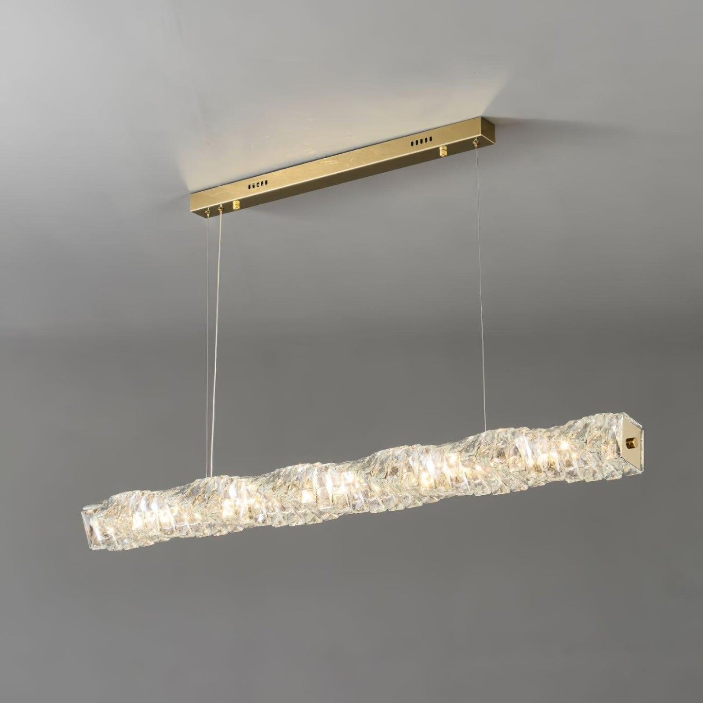 Long Crystal Droplight Pendant Lamp