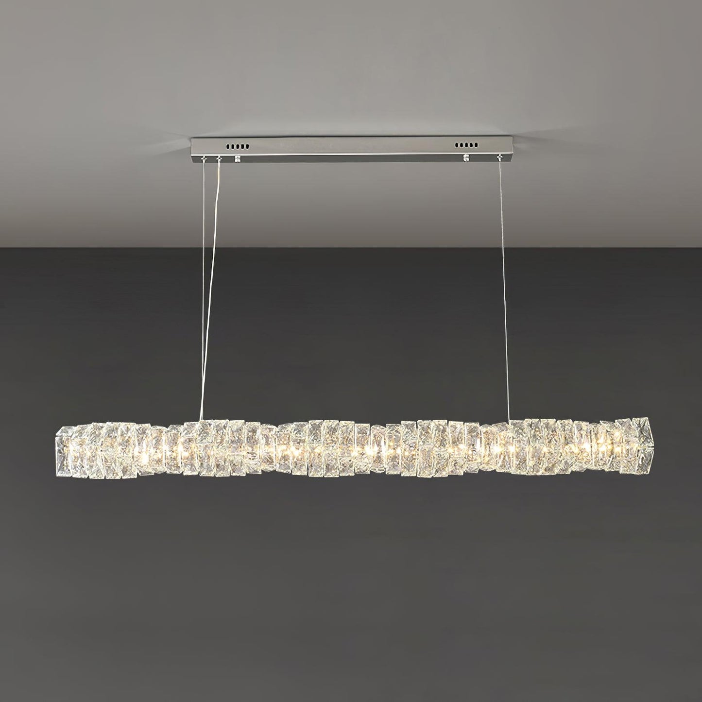 Long Crystal Droplight Pendant Lamp