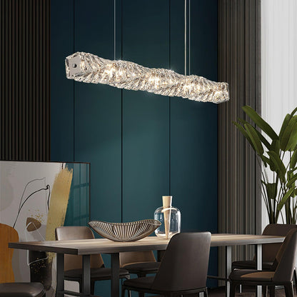 Long Crystal Droplight Pendant Lamp