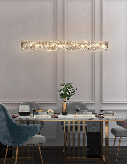 Long Crystal Droplight Pendant Lamp