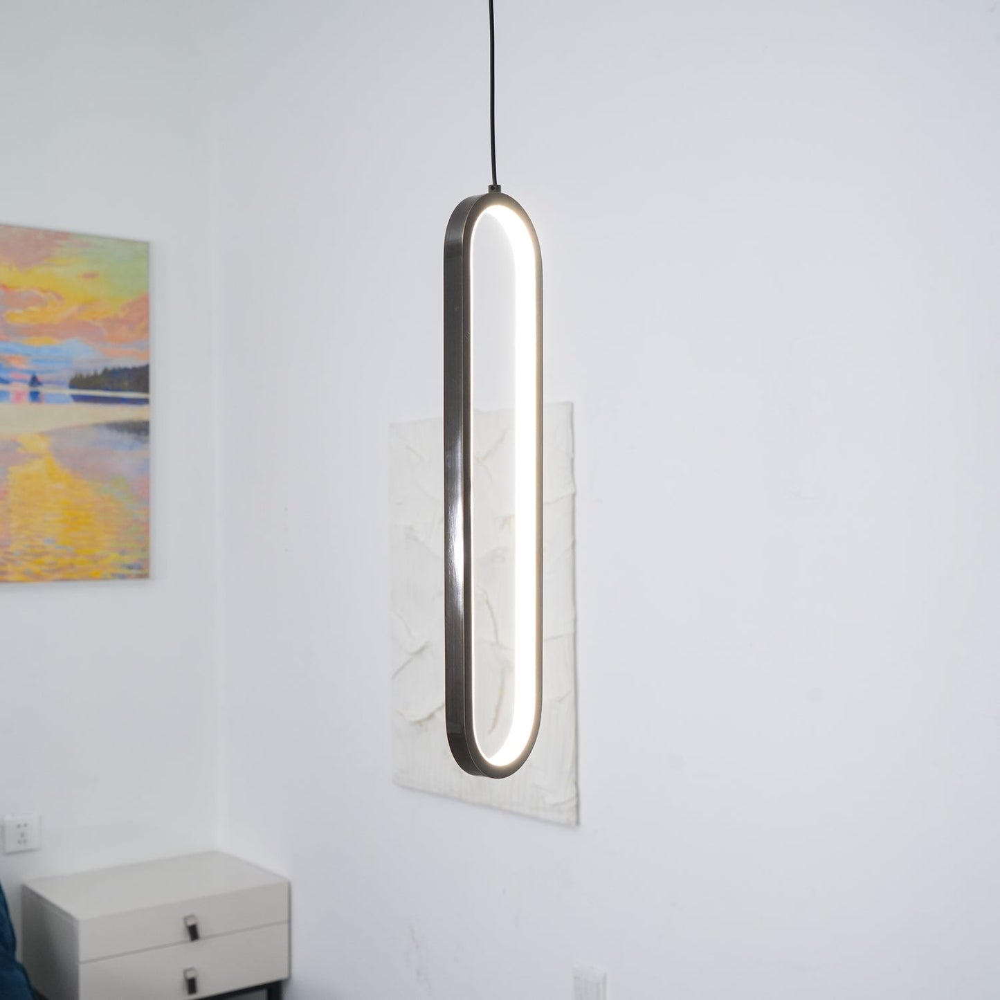 Long Oval LED Droplight Pendant Lamp