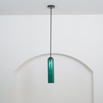 Long Tube Glass Droplight Pendant Light