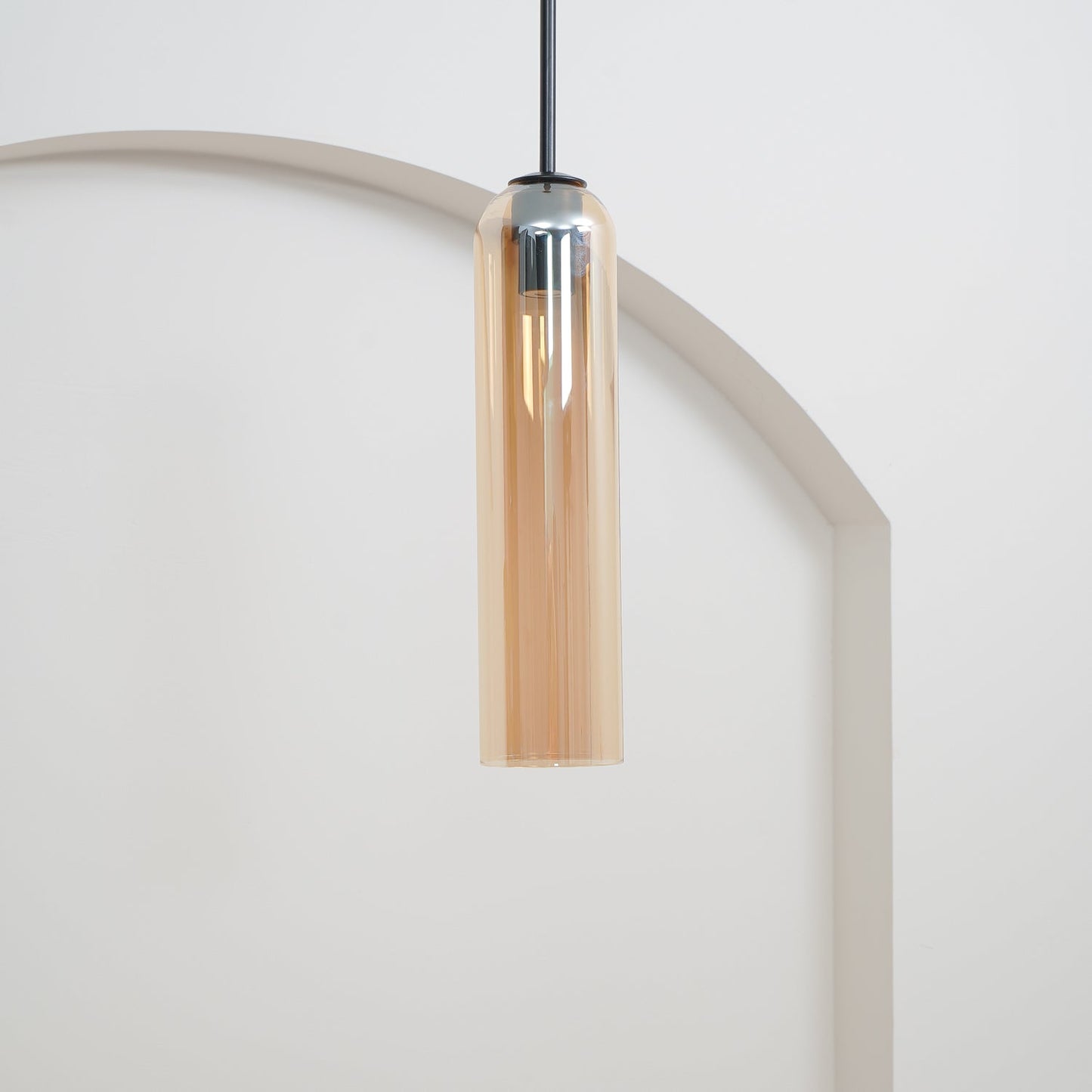 Long Tube Glass Droplight Pendant Light