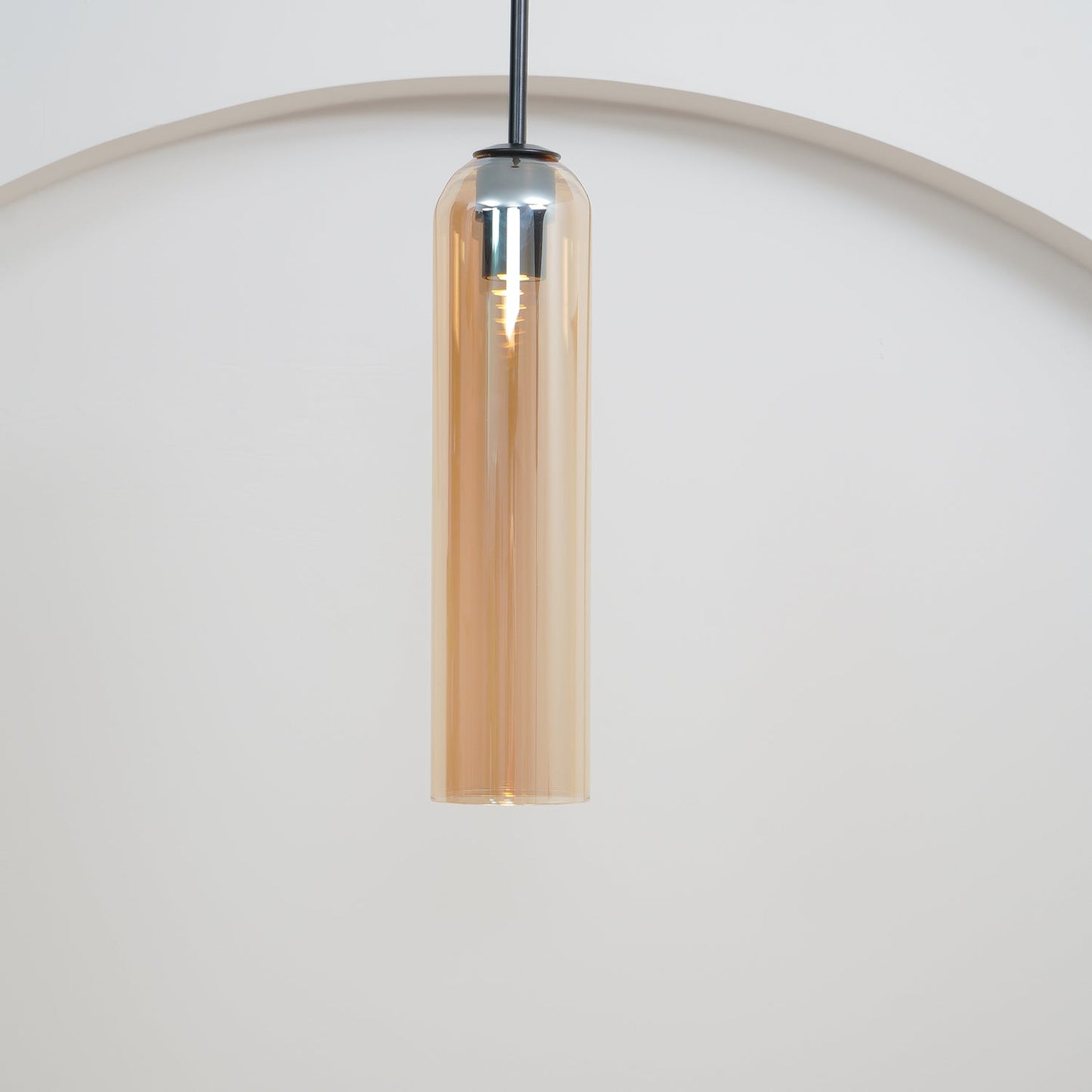 Long Tube Glass Droplight Pendant Light