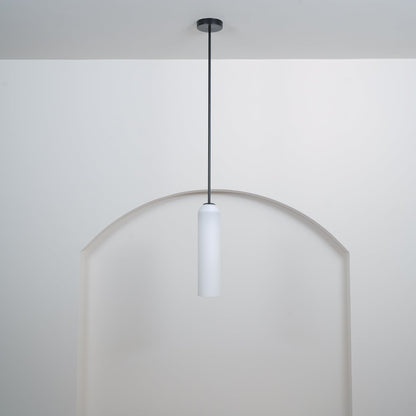 Long Tube Glass Droplight Pendant Light