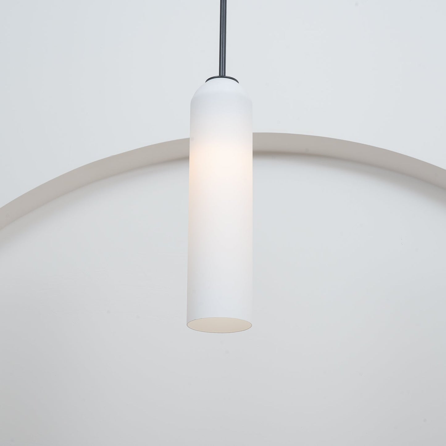 Long Tube Glass Droplight Pendant Light