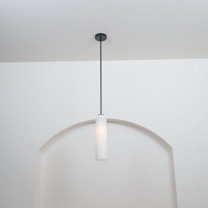 Long Tube Glass Droplight Pendant Light