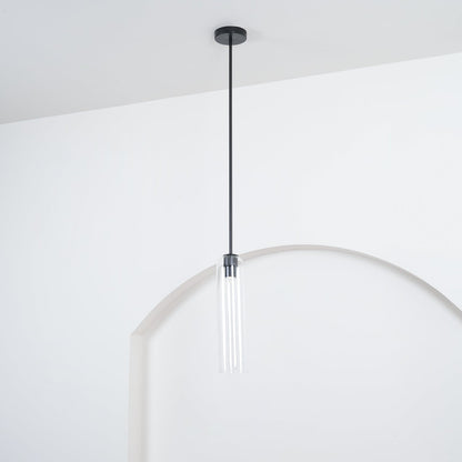 Long Tube Glass Droplight Pendant Light